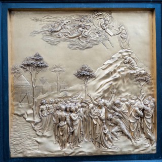 Bronzetuer mit Alttestamentarische Szenen