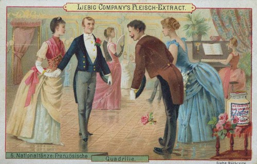 Picture series national dances: Quadrille