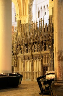 Choir screen of Notre Dame of Chartres Cathedral