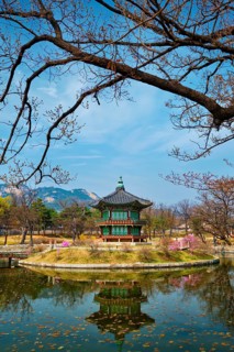 Hyangwonjeong Pavilion in Gyeongbokgung Palace