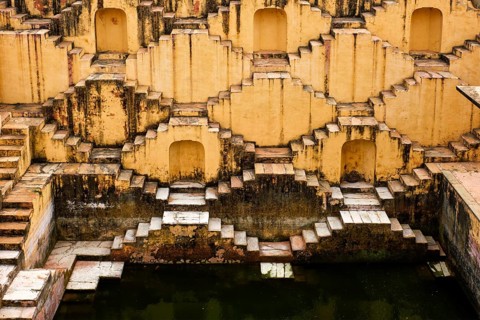 Panna Meena ka Kund stepwell in Amber