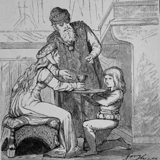 A boy learns to be a squire