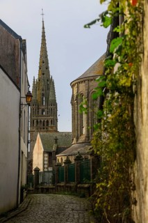 Notre-Dame-de-Roscudon church in the Flamboyant Gothic style