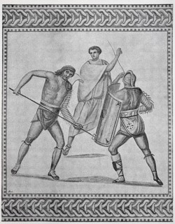 Fight of the gladiators