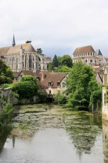 River Eure and churches of St Pierre and St Aignan