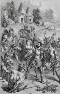 Chieftains from Britain have captured a Roman Centurion