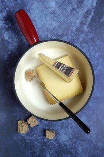 Ingredients for cheese fondue