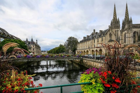 Saint-Corentin Gothic Cathedral and Musee Departemental Breton