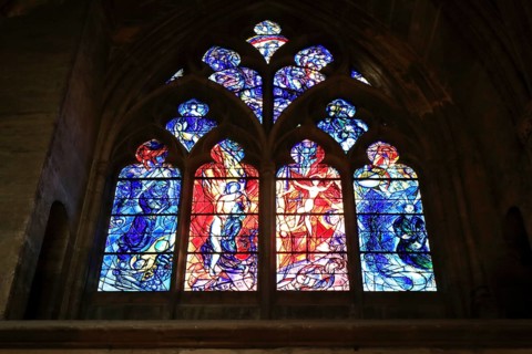 Leaded glass window by Marc Chagall
