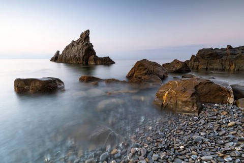 Sunrise at the rocks scoglio della galeazza