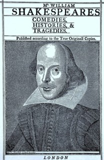 Titelbild der Folio-Ausgabe der Shakespeare-Stuecke von 1623
