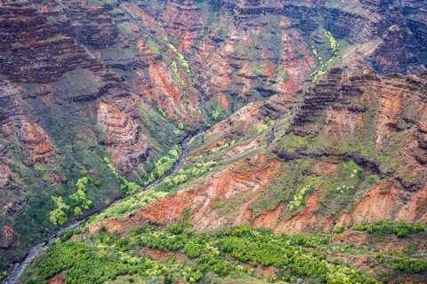 Luftaufnahme des Waimea Canyon State Park