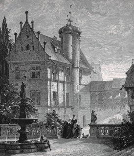The Tucherschloss Palace in Nuremberg in 1880