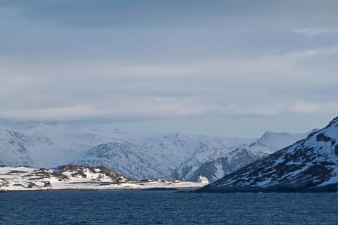 Between Havoysund and Honningsvag