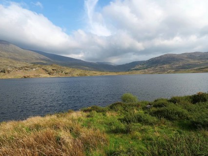 Irish hilly landscape at Lough Acoose