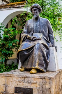 Statue in honour of the Jewish sage Maimonides