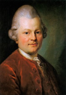 Gotthold Ephraim Lessing. Oil painting by Anton Graff