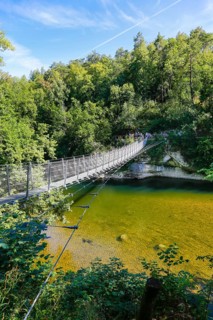 Haengebruecke im Fuerstlichen Park Inzigkofen