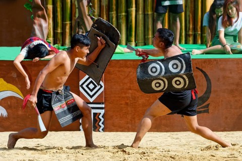Ritual tribal dances at the Hornbill Festival