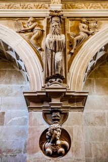 Sculptures in the sacristy of San Salvador