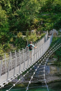 Haengebruecke im Fuerstlichen Park Inzigkofen