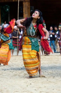Ritual tribal dances at the Hornbill Festival