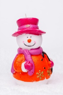 Wax snowman