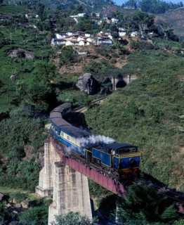 The blue mountain train to Ooty. This steam engines designed and build by the swiss locomotive works