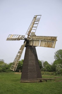 Restored windpump in agricultural museum