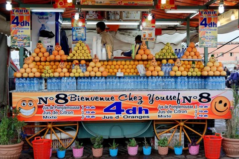 Orange juice sale