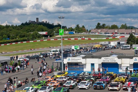 Nuerburgring race track with Nuerburg