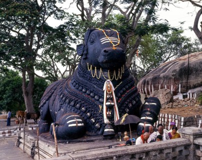 16 Feet Monolith Nandi Bull in Chamundi Hill