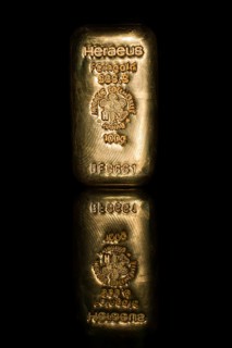 100 gram gold bar from Heraeus