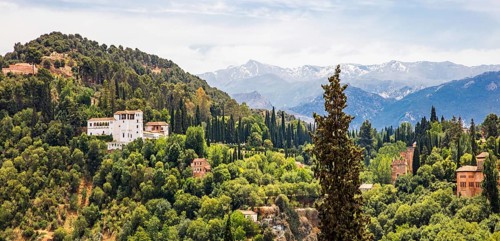 View of Alhambra with Generalife