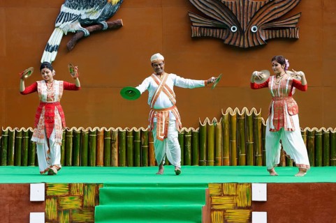 Ritual tribal dances at the Hornbill Festival