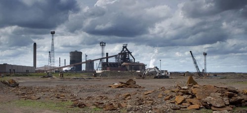 Blast furnace at Teesside Steelworks