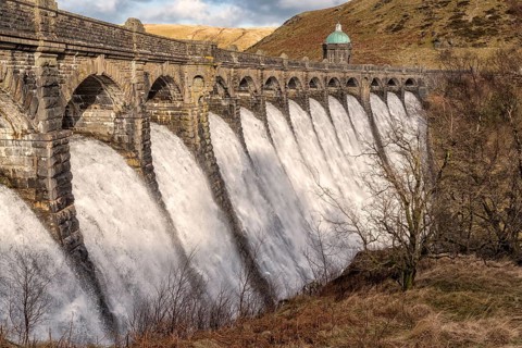 View of the dam