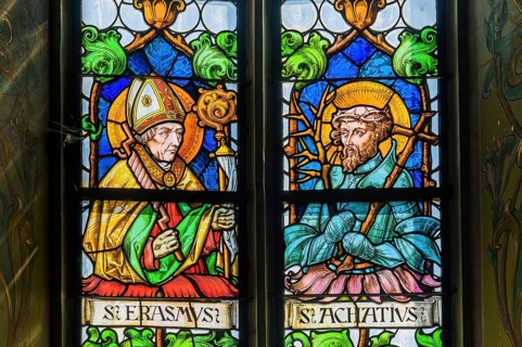 Colourful church window