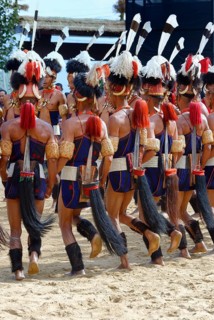 Ritual tribal dances at the Hornbill Festival