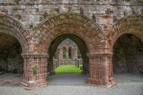 Archway in the ruins of a Cistercian monastery