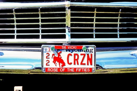 Car licence plates USA