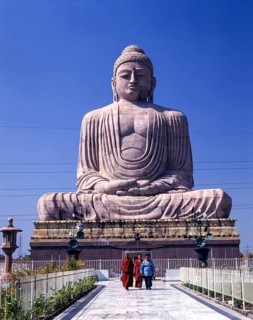 Eighty feet tall Buddha Statue in Bodh Gaya