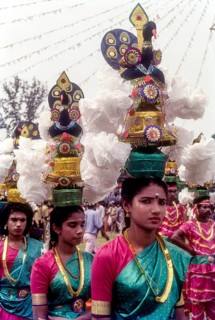 Karagam dancers in Atham Celebration in Tripunithura near Ernakulam