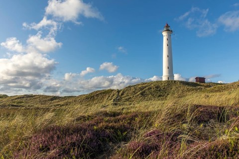 Evening atmosphere at Lyngvig Fyr lighthouse