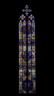 Preacher's window by Peter Valentin Feuerstein in Ulm Cathedral