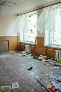 25th school destroyed by a Russian missile attack on 4 March at 9:30 h