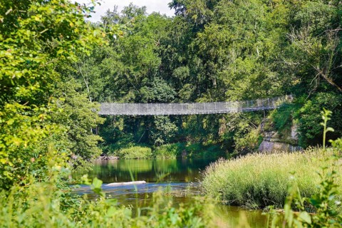 Haengebruecke im Fuerstlichen Park Inzigkofen