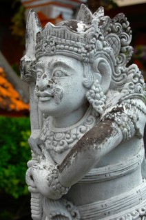 Historical statue Sculpture in stone of Hindu deity Temple guardian