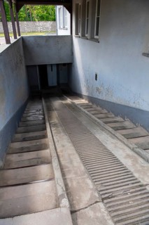 Ramp to the morgue of the pathology