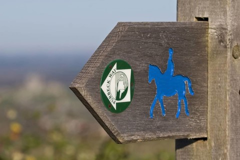 'Purbeck Way' bridleway and footpath sign